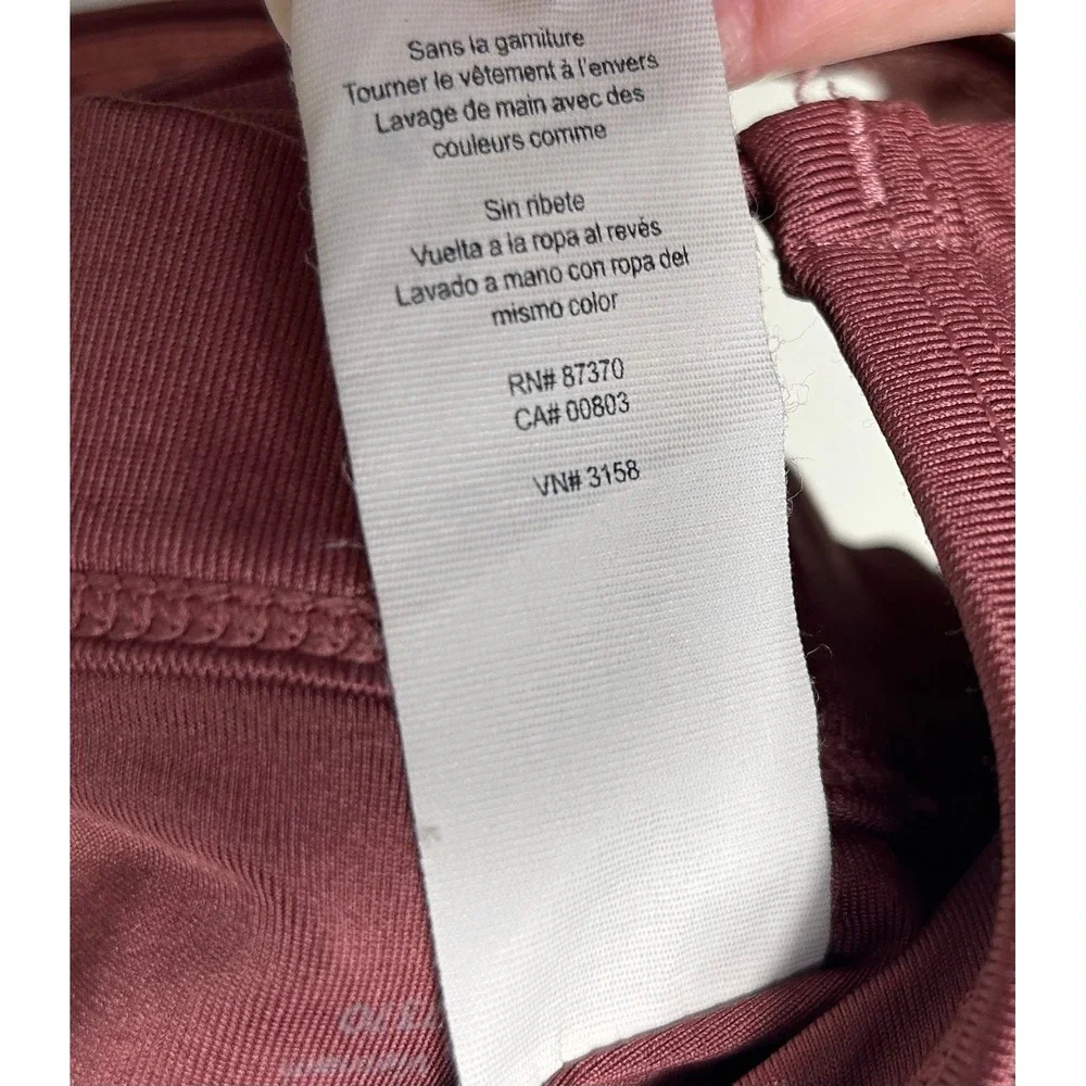 Alo Yoga Sunny Strappy Sports Bra Women S Rose Ruched V-Neck Athleisure Active